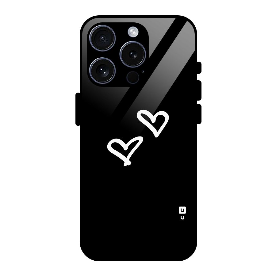 Hearts Love Glass Back Case for iPhone 15 Pro
