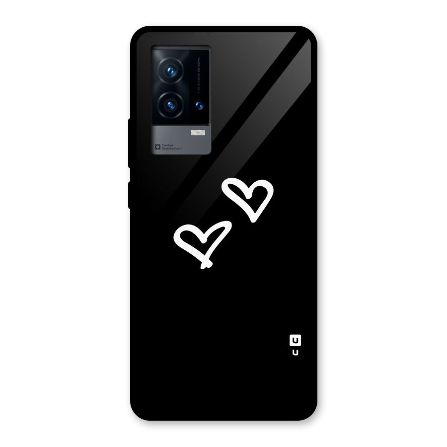 Hearts Love Glass Back Case for iQOO 9 5G