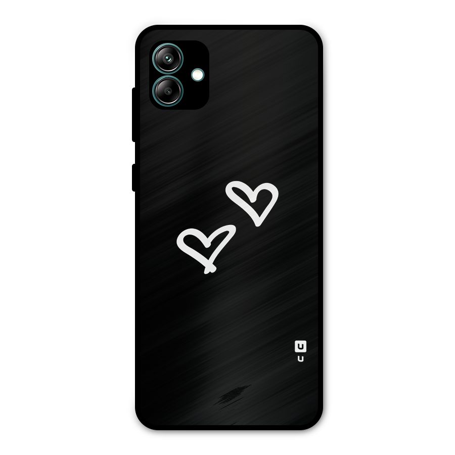 Hearts Love Metal Back Case for Galaxy A04