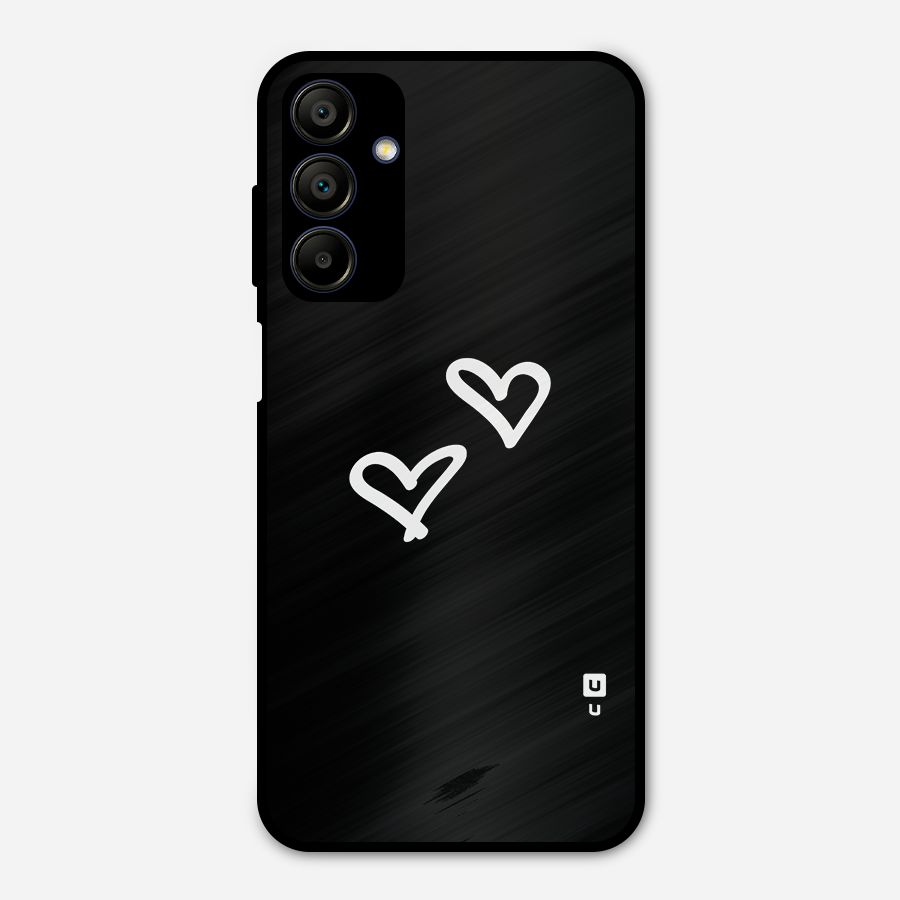 Hearts Love Metal Back Case for Galaxy A15 5G