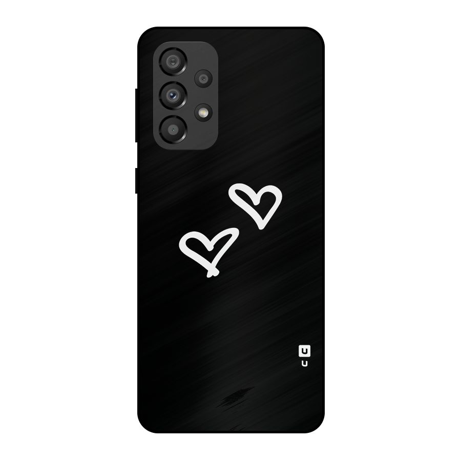 Hearts Love Metal Back Case for Galaxy A33 5G