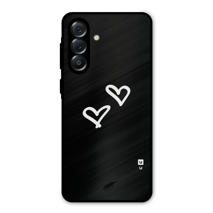Hearts Love Metal Back Case for Galaxy A36