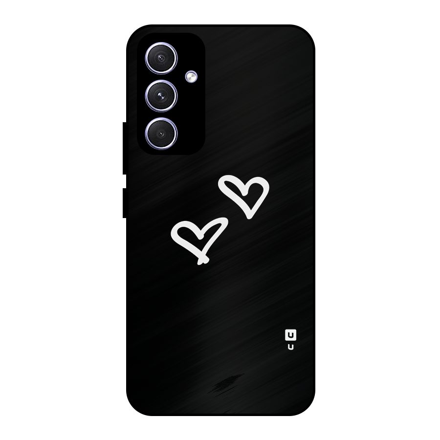 Hearts Love Metal Back Case for Galaxy A54