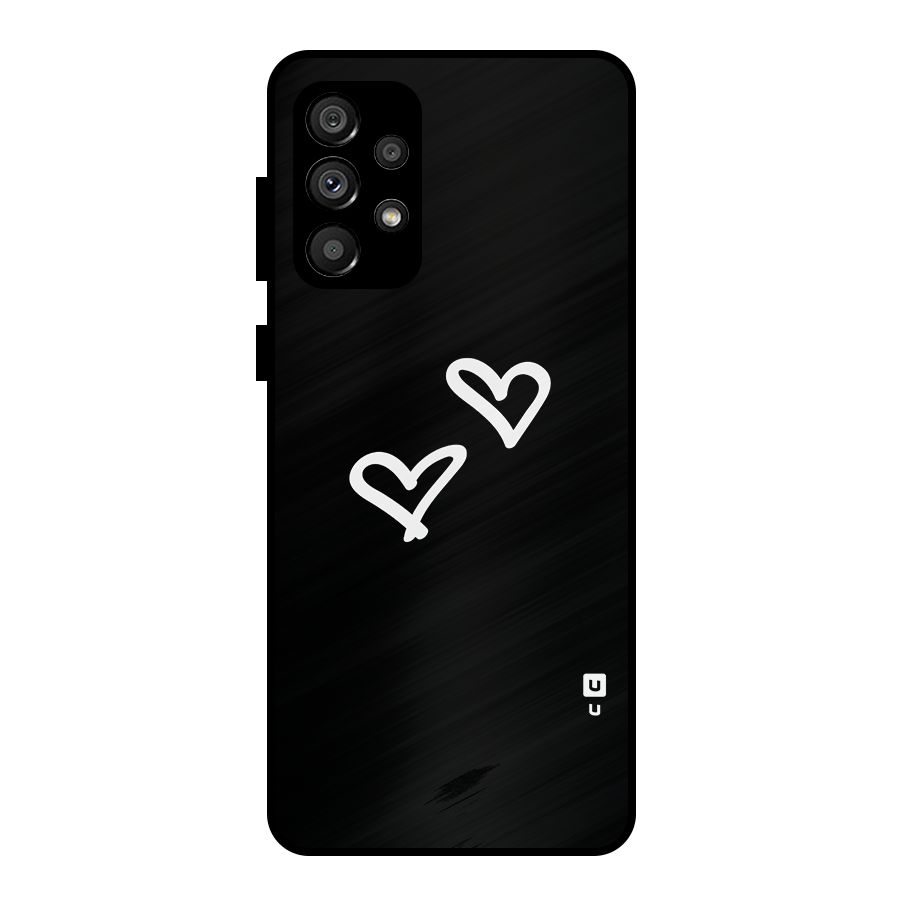 Hearts Love Metal Back Case for Galaxy A73 5G