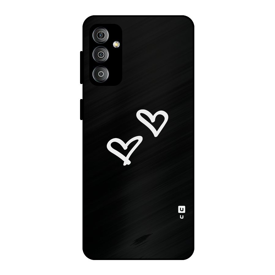 Hearts Love Metal Back Case for Galaxy F23