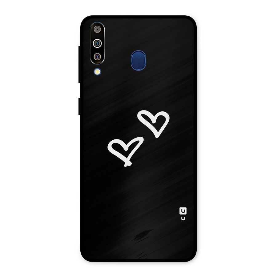 Hearts Love Metal Back Case for Galaxy M30