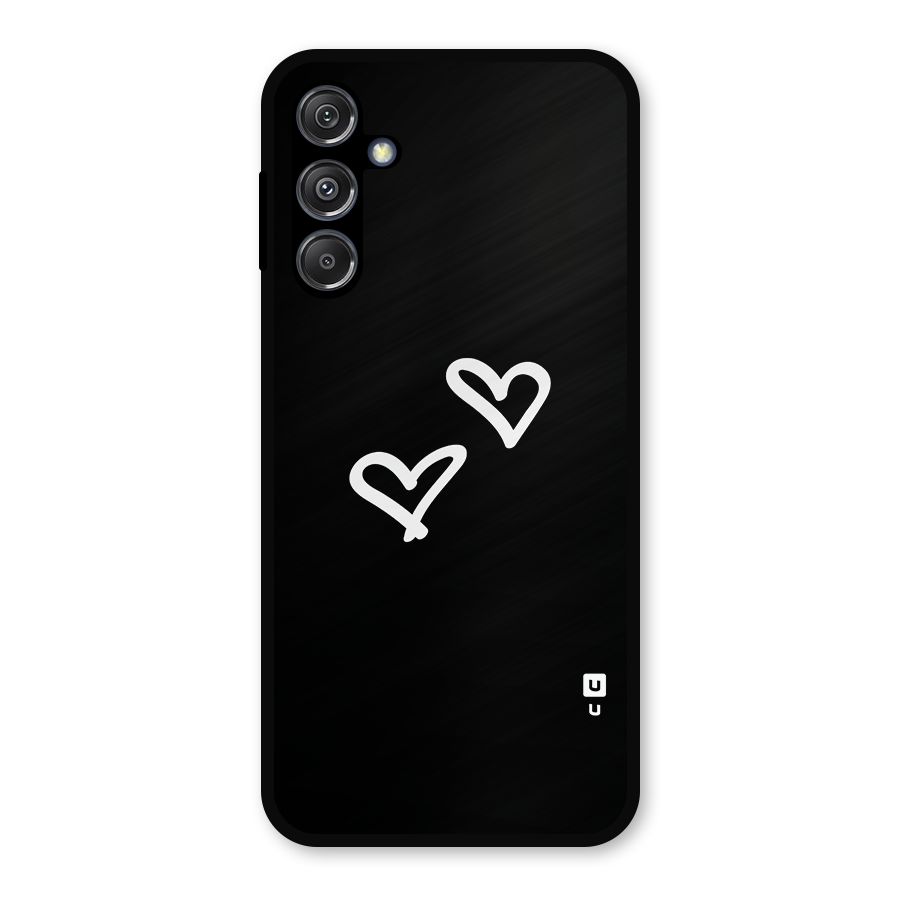 Hearts Love Metal Back Case for Galaxy M34 5G