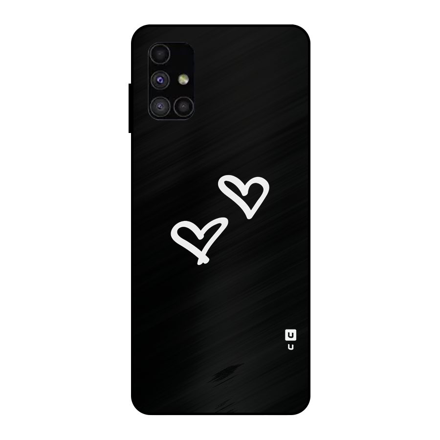 Hearts Love Metal Back Case for Galaxy M51