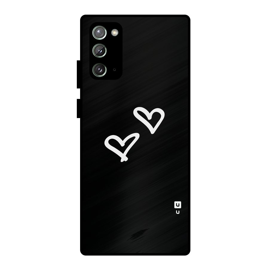 Hearts Love Metal Back Case for Galaxy Note 20