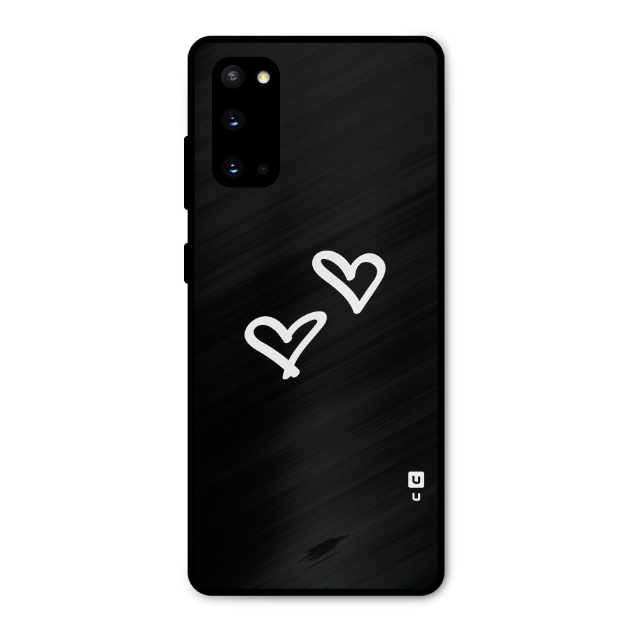 Hearts Love Metal Back Case for Galaxy S20