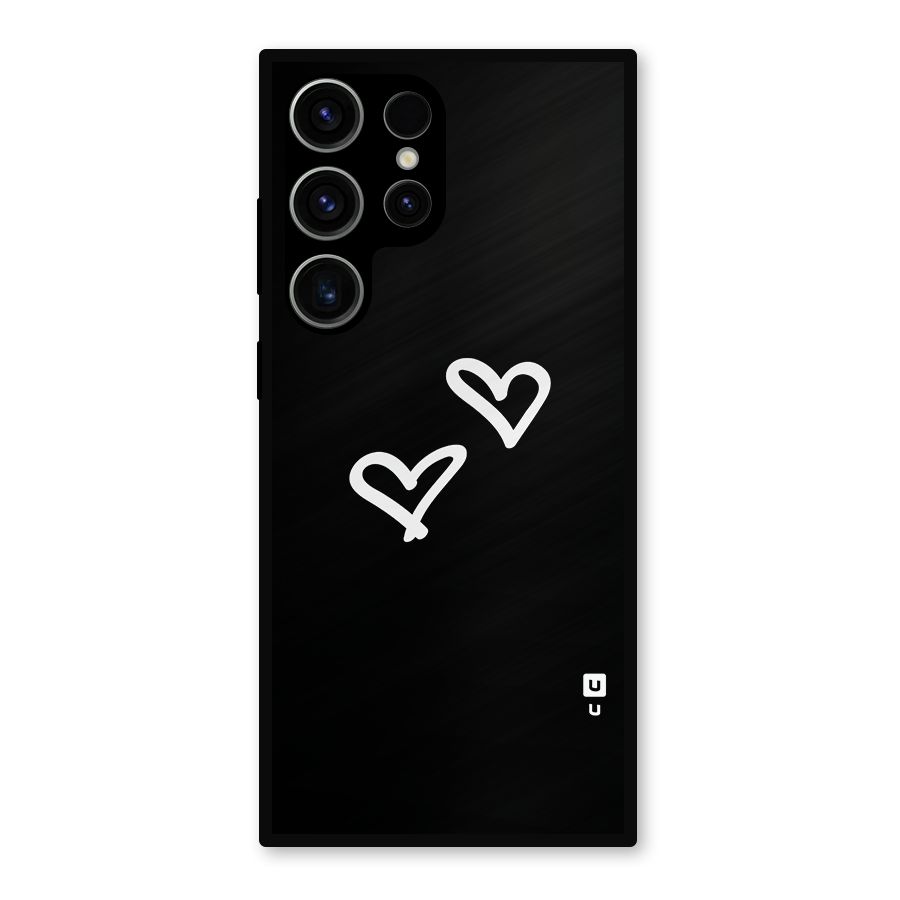 Hearts Love Metal Back Case for Galaxy S23 Ultra