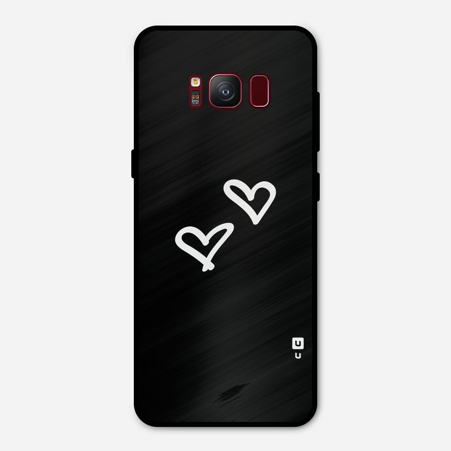 Hearts Love Metal Back Case for Galaxy S8