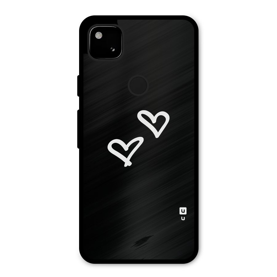 Hearts Love Metal Back Case for Google Pixel 4a