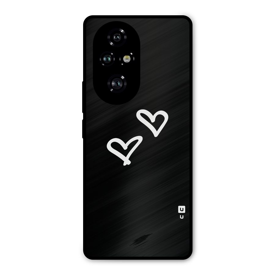 Hearts Love Metal Back Case for Honor 200 Pro