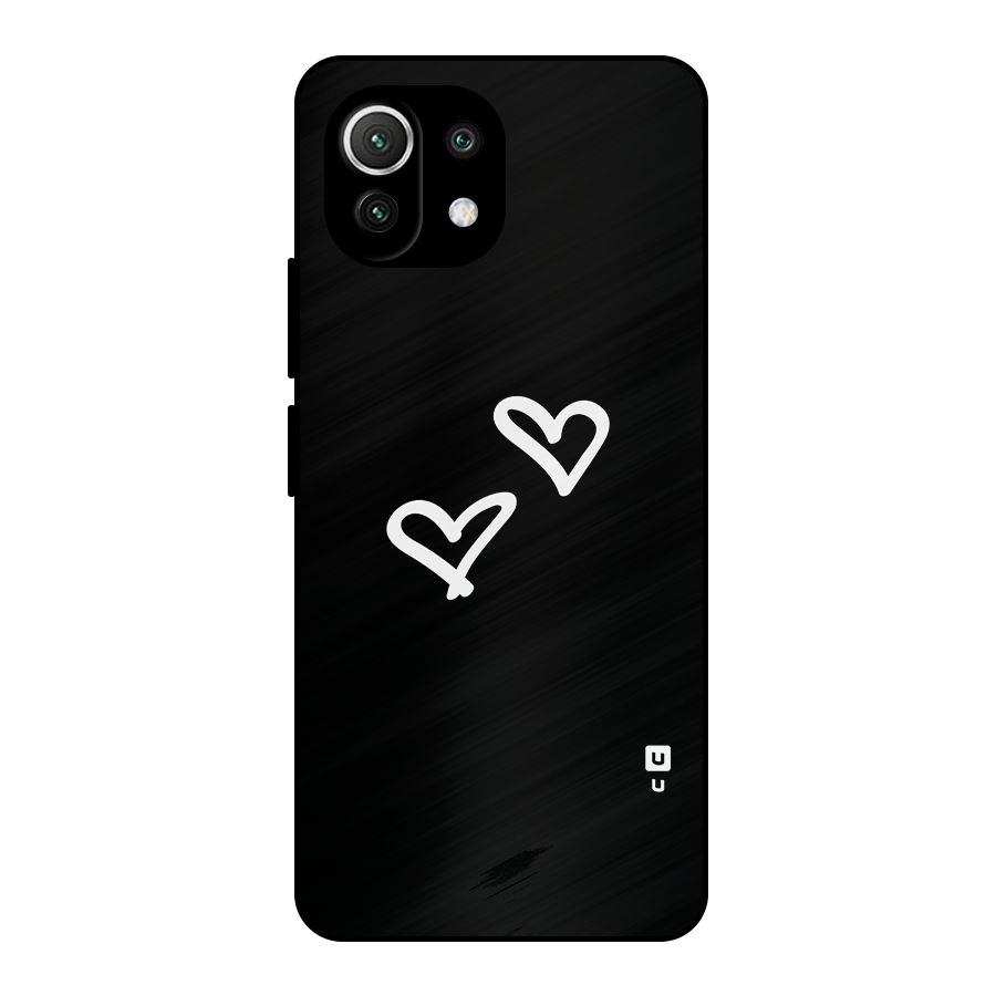 Hearts Love Metal Back Case for Mi 11 Lite NE 5G