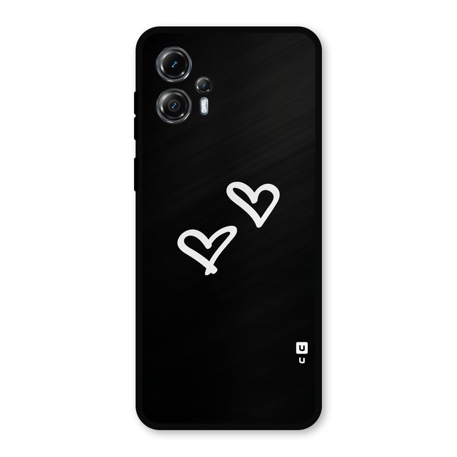 Hearts Love Metal Back Case for Moto G13