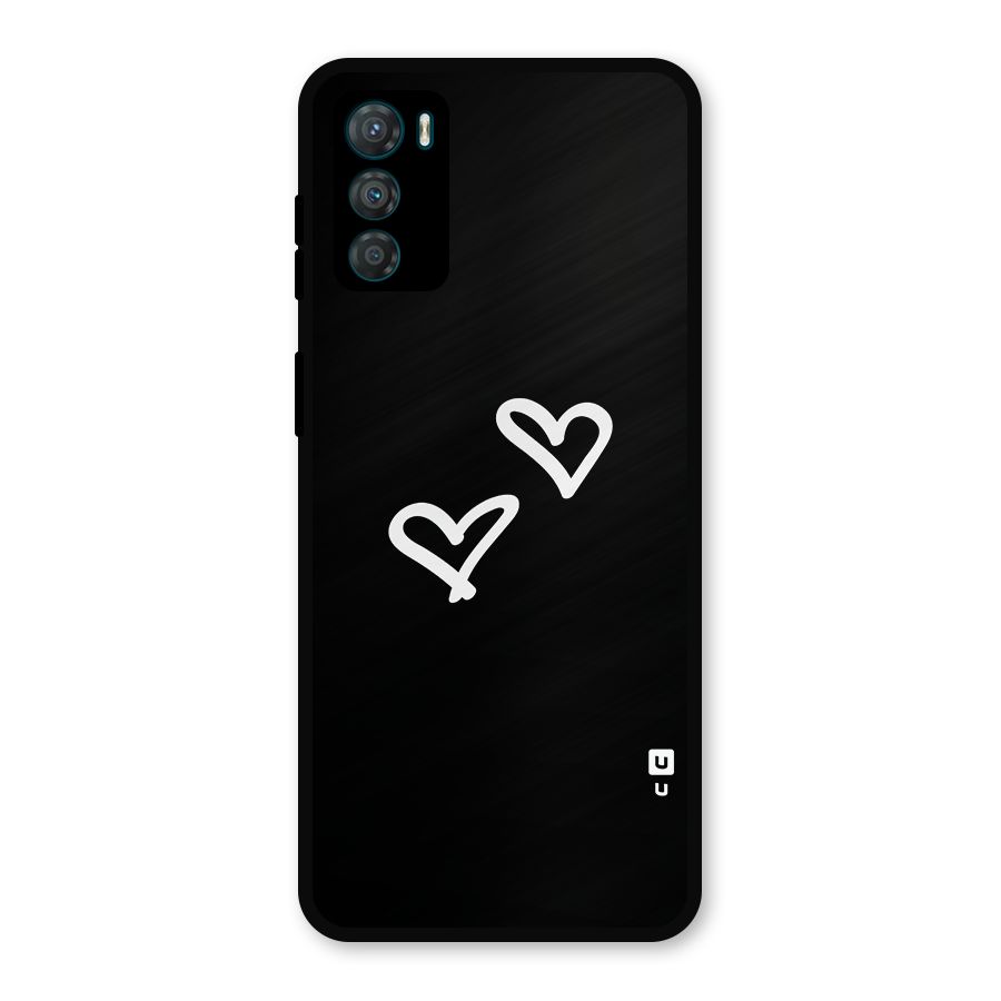 Hearts Love Metal Back Case for Moto G42