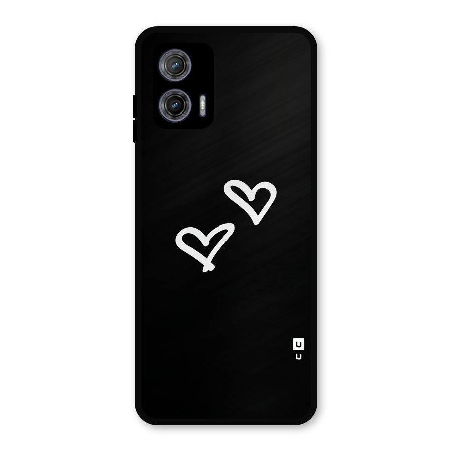 Hearts Love Metal Back Case for Moto G73