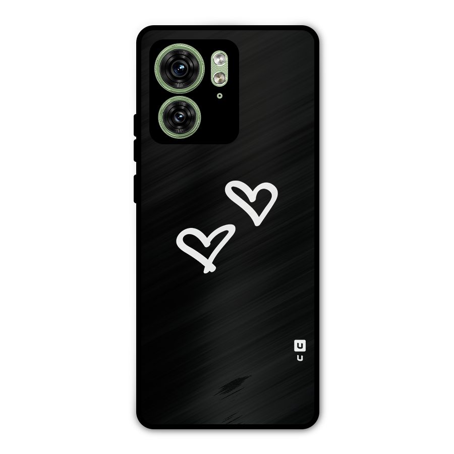 Hearts Love Metal Back Case for Motorola Edge 40 5G
