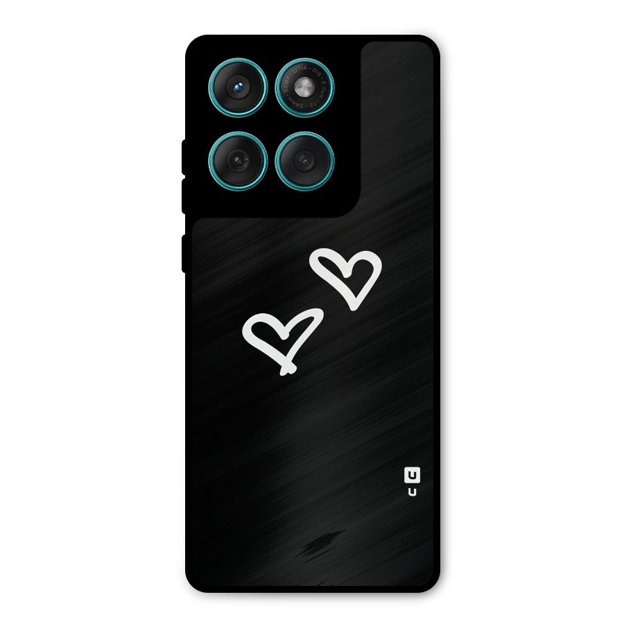 Hearts Love Metal Back Case for Motorola Edge 60