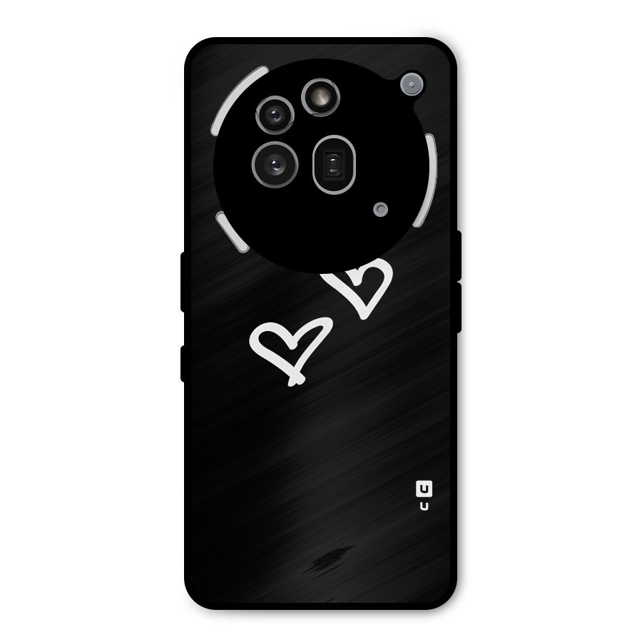 Hearts Love Metal Back Case for Nothing Phone 3a Pro