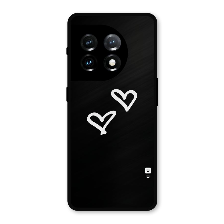 Hearts Love Metal Back Case for OnePlus 11