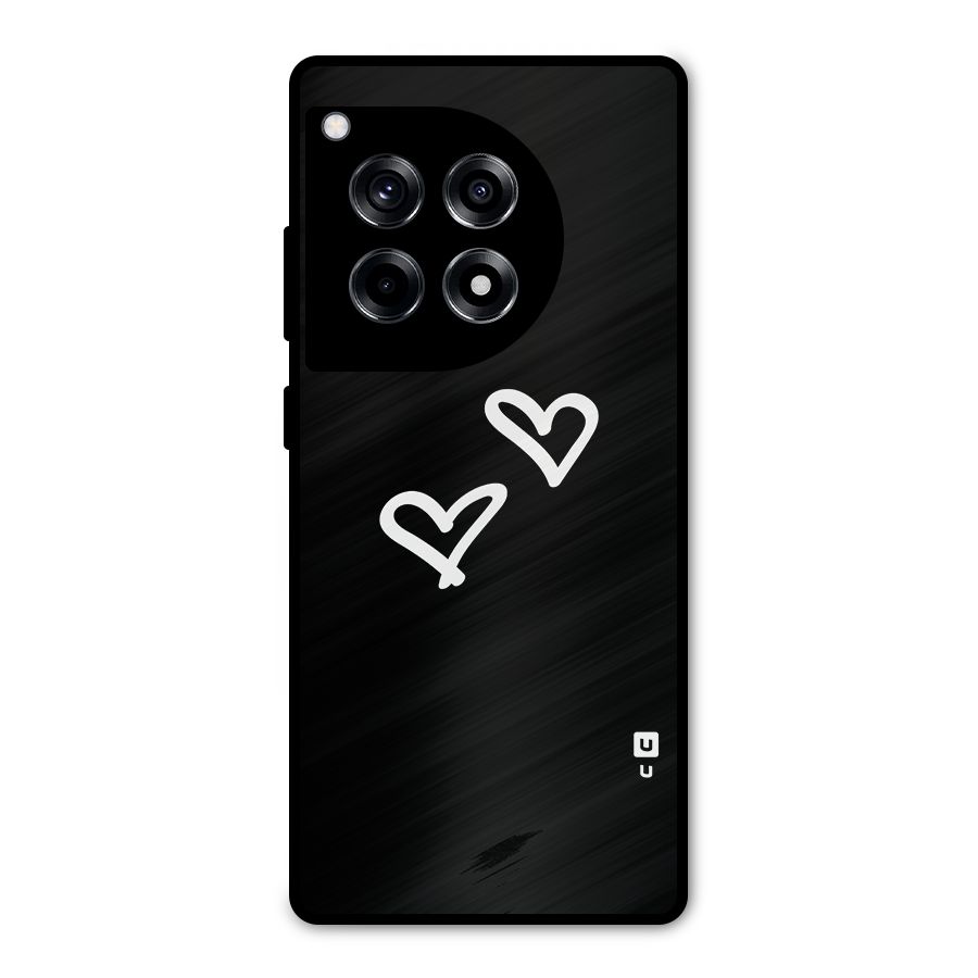Hearts Love Metal Back Case for OnePlus 12R