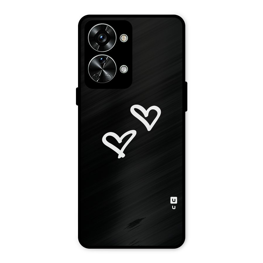 Hearts Love Metal Back Case for OnePlus Nord 2T