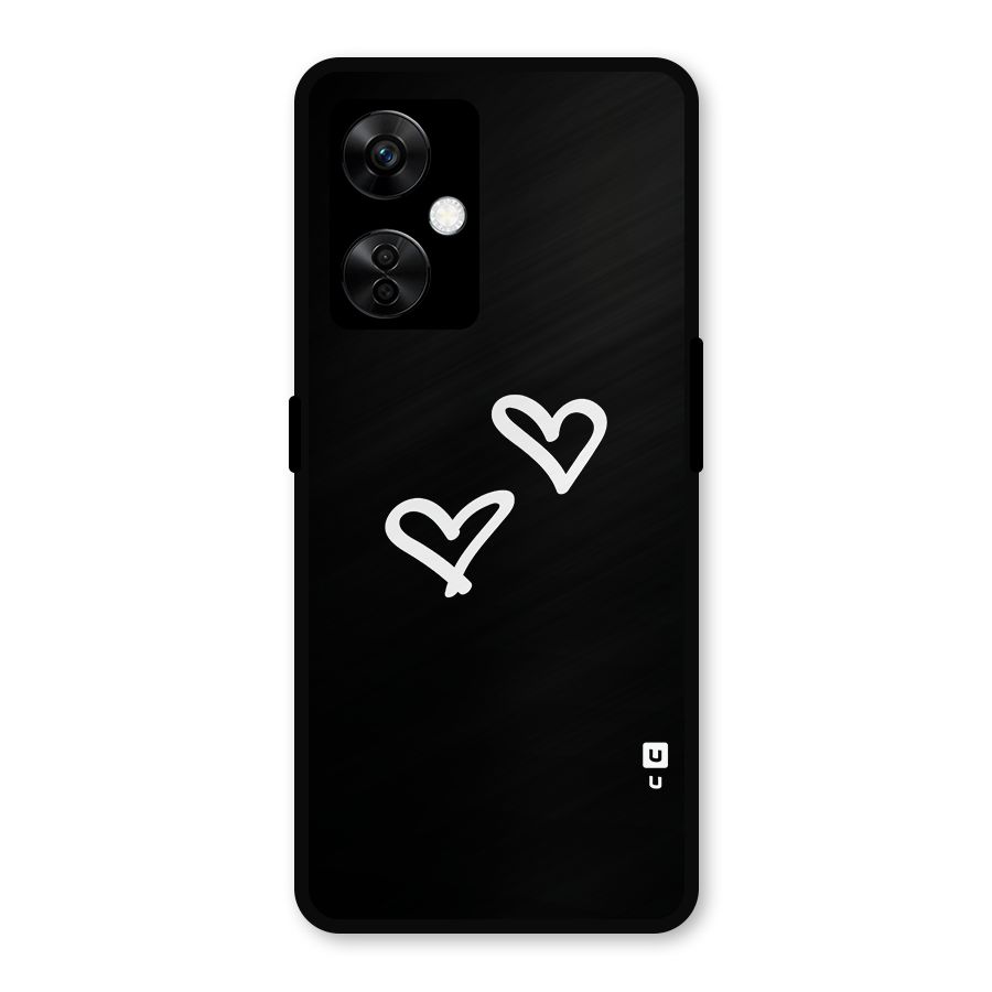 Hearts Love Metal Back Case for OnePlus Nord CE 3 Lite