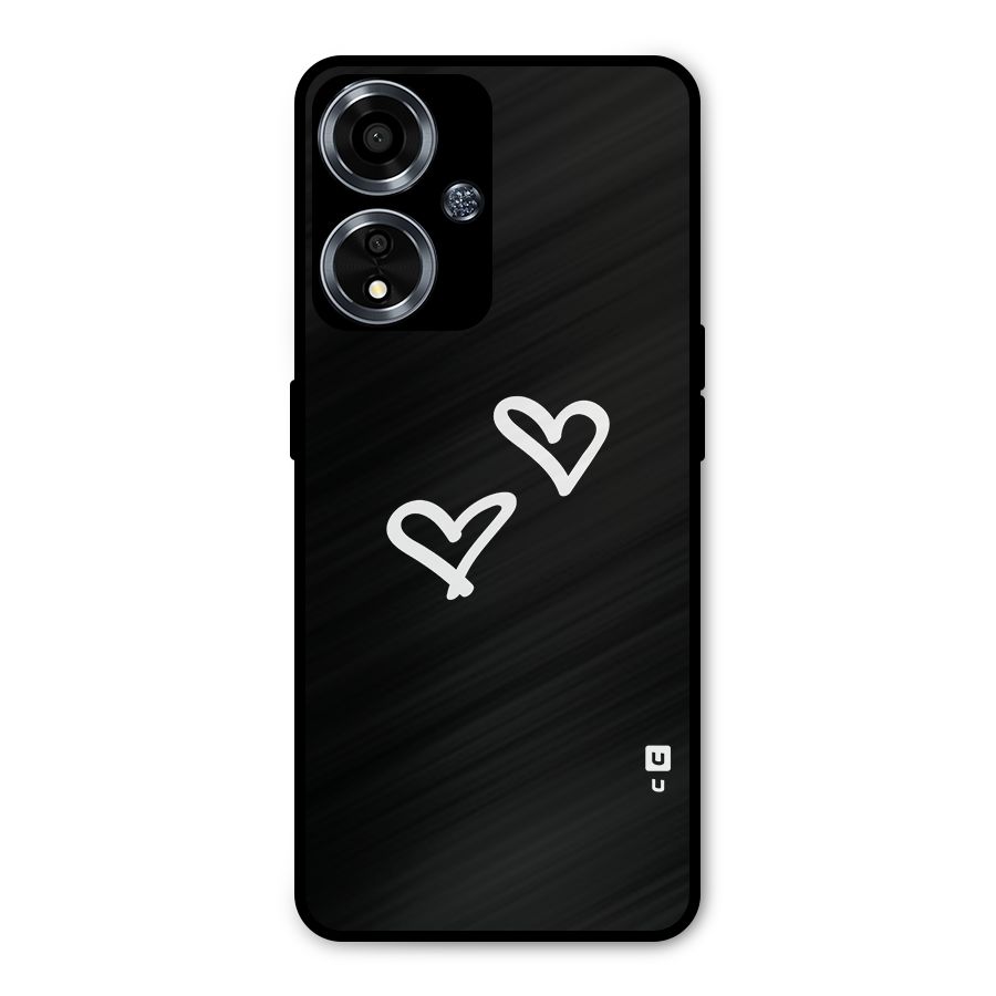 Hearts Love Metal Back Case for Oppo A59