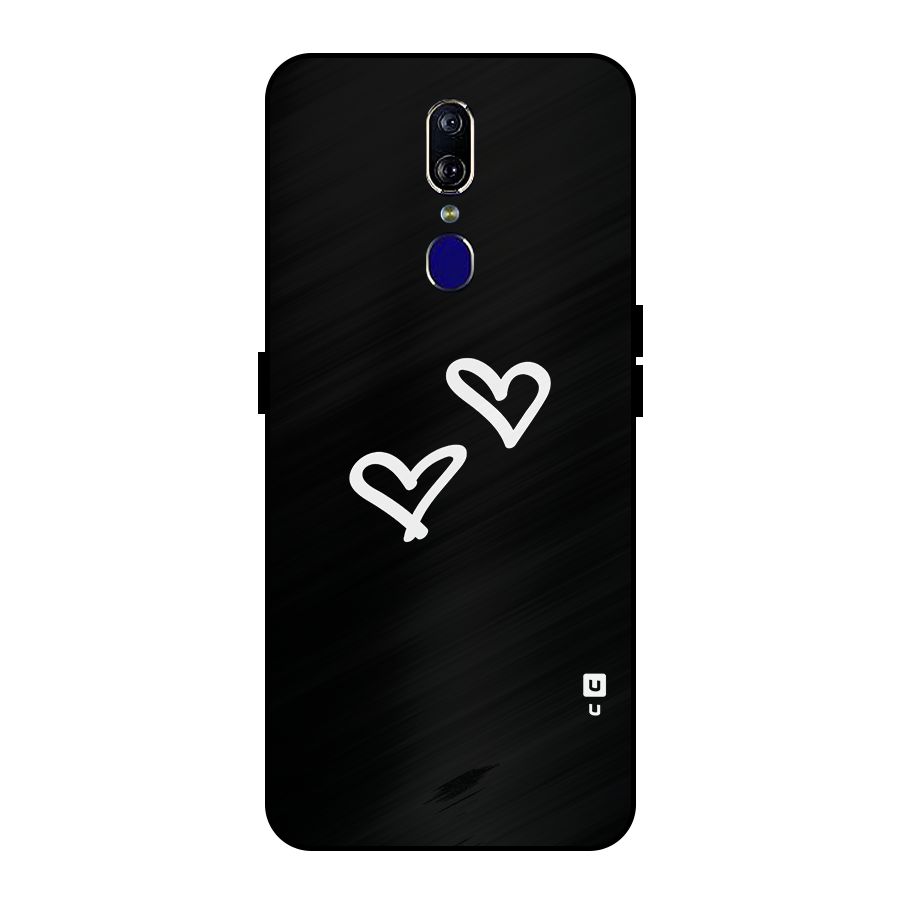 Hearts Love Metal Back Case for Oppo F11