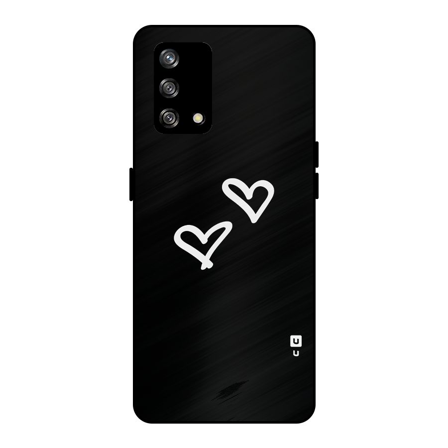Hearts Love Metal Back Case for Oppo F19