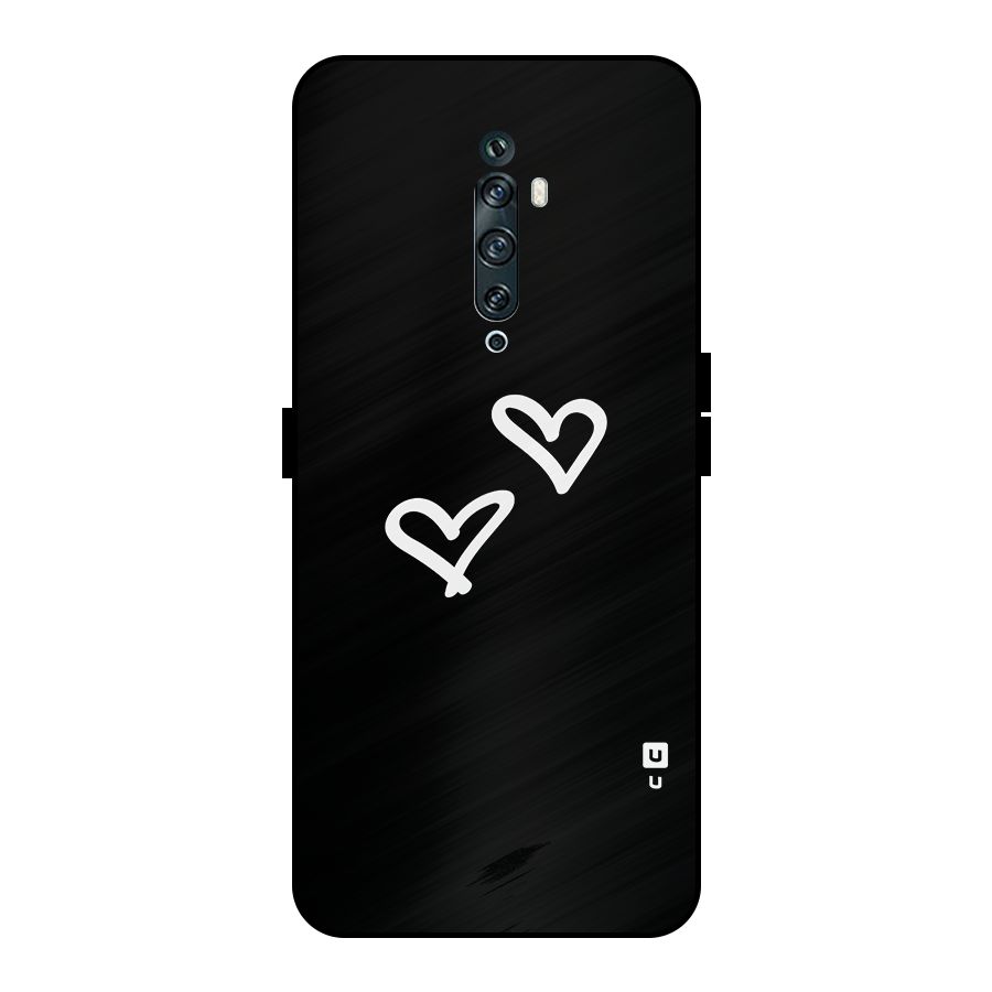 Hearts Love Metal Back Case for Oppo Reno2 Z