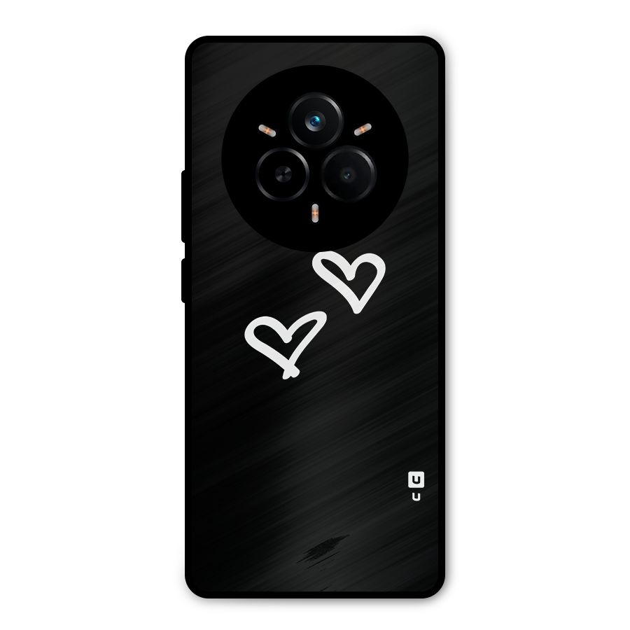 Hearts Love Metal Back Case for Realme 14 Pro