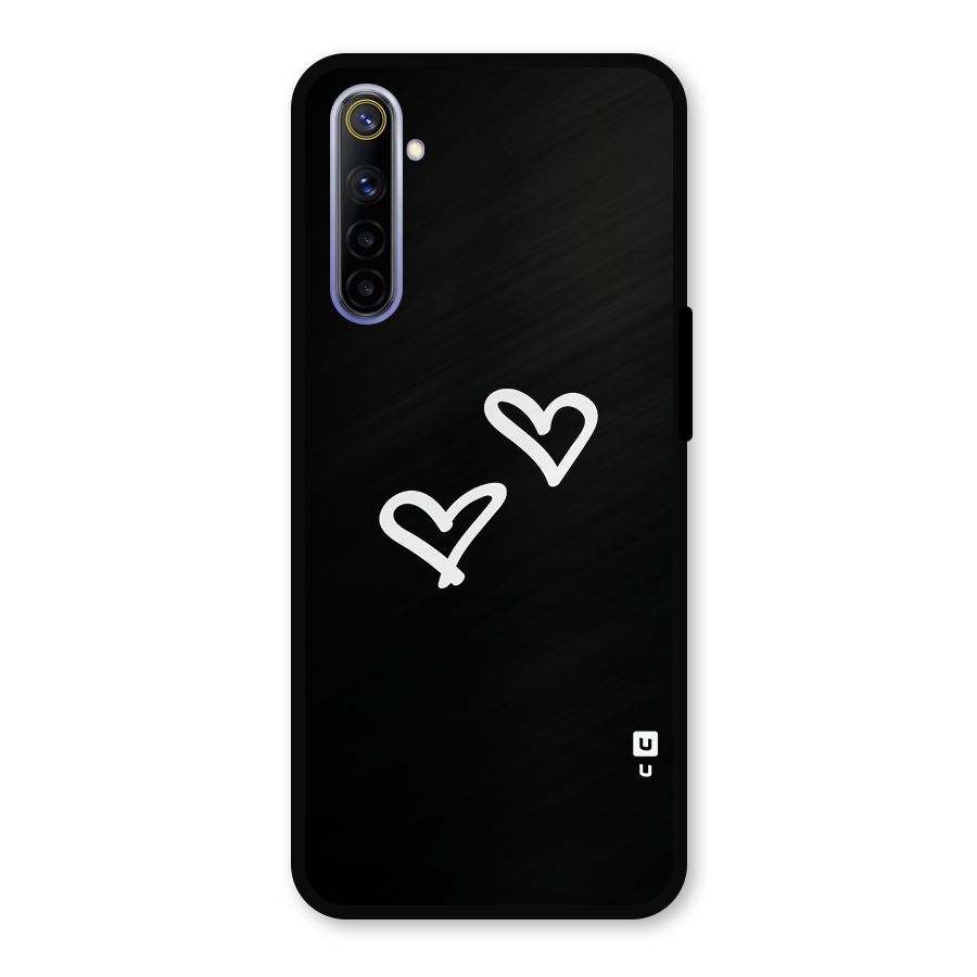Hearts Love Metal Back Case for Realme 6i