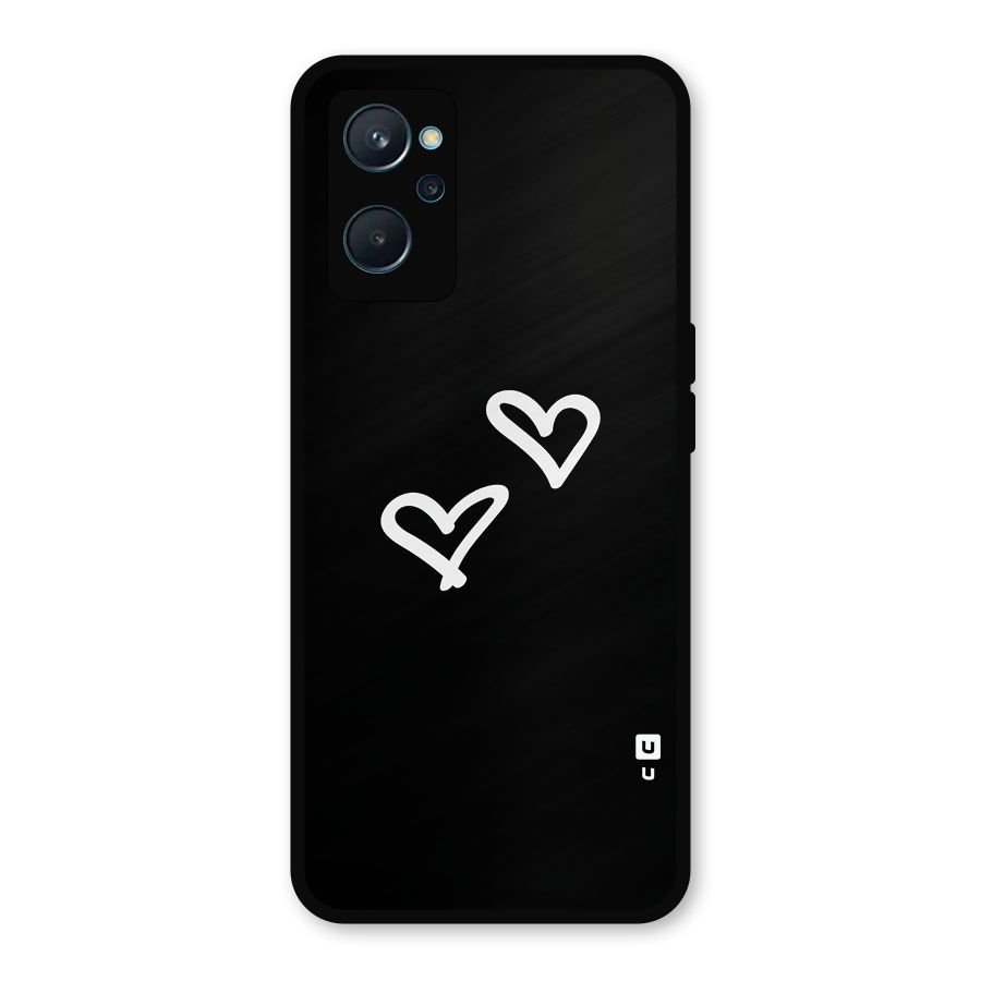 Hearts Love Metal Back Case for Realme 9i