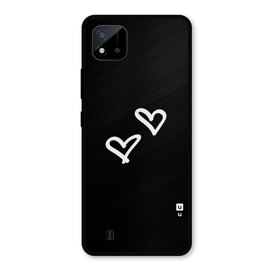 Hearts Love Metal Back Case for Realme C11 2021