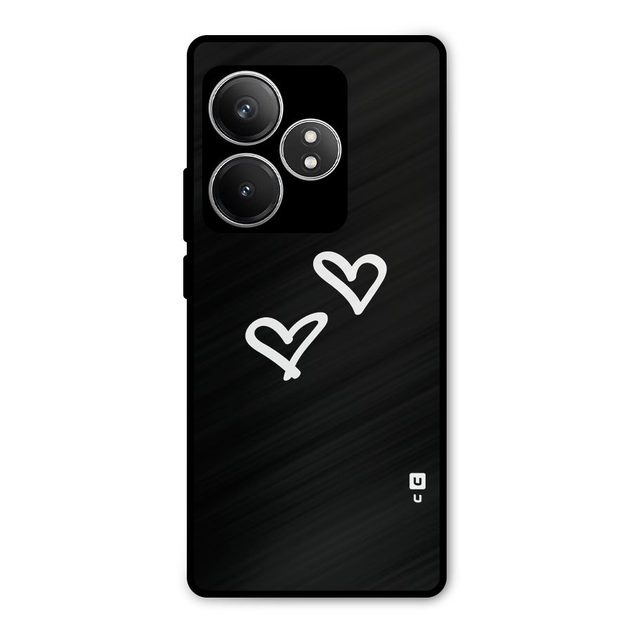 Hearts Love Metal Back Case for Realme GT 6T