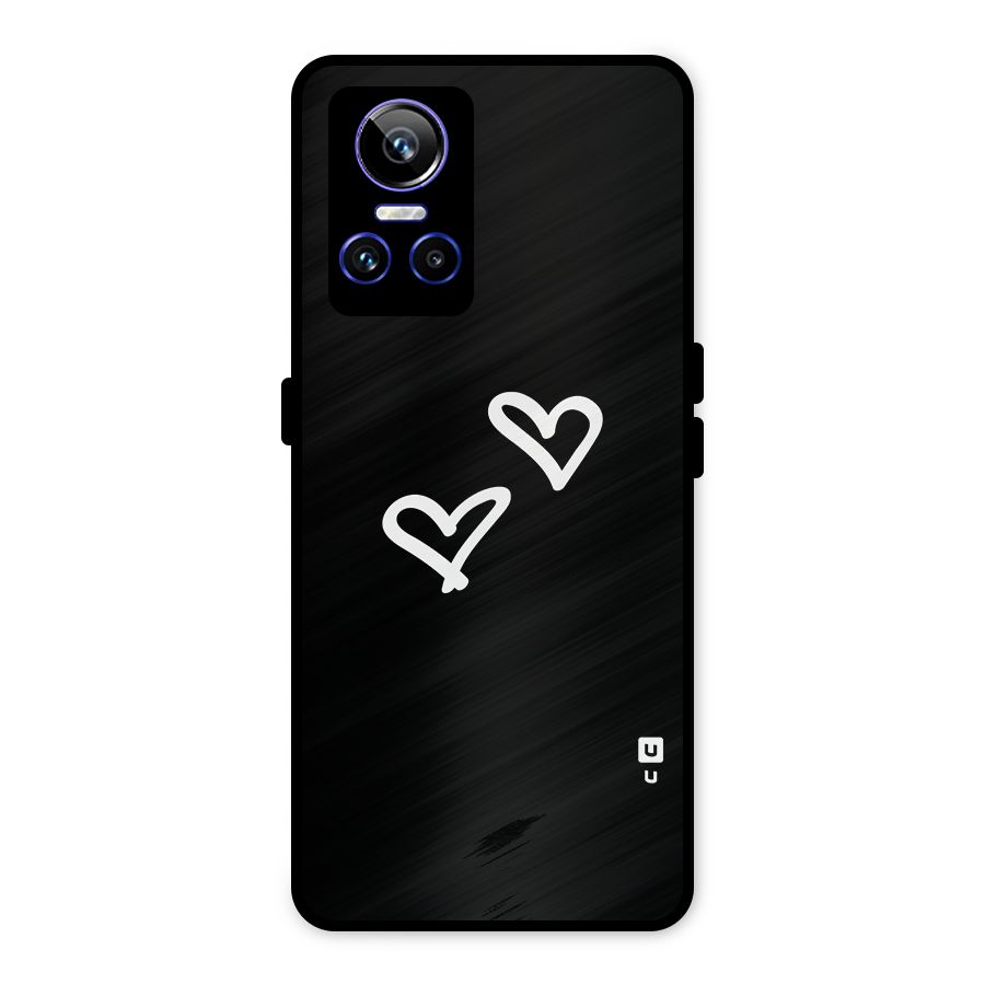 Hearts Love Metal Back Case for Realme GT Neo 3