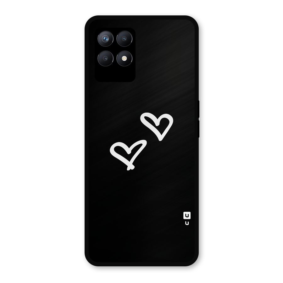 Hearts Love Metal Back Case for Realme Narzo 50
