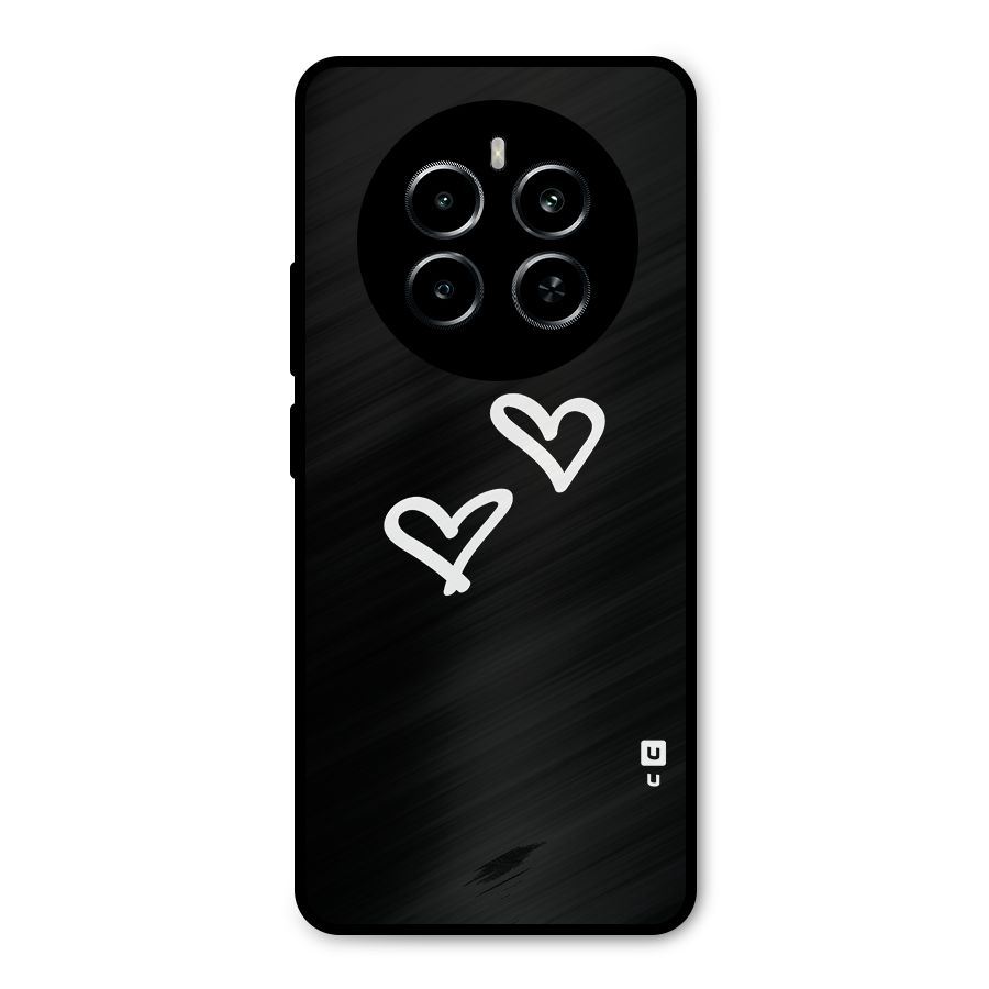 Hearts Love Metal Back Case for Realme P1
