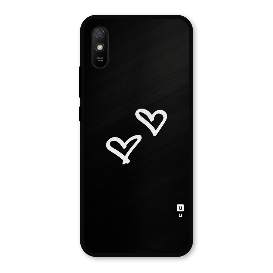 Hearts Love Metal Back Case for Redmi 9i