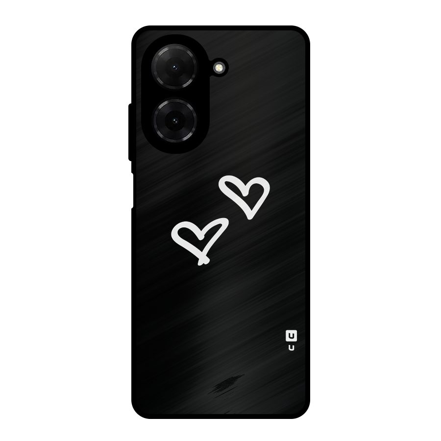 Hearts Love Metal Back Case for Redmi A5 4G