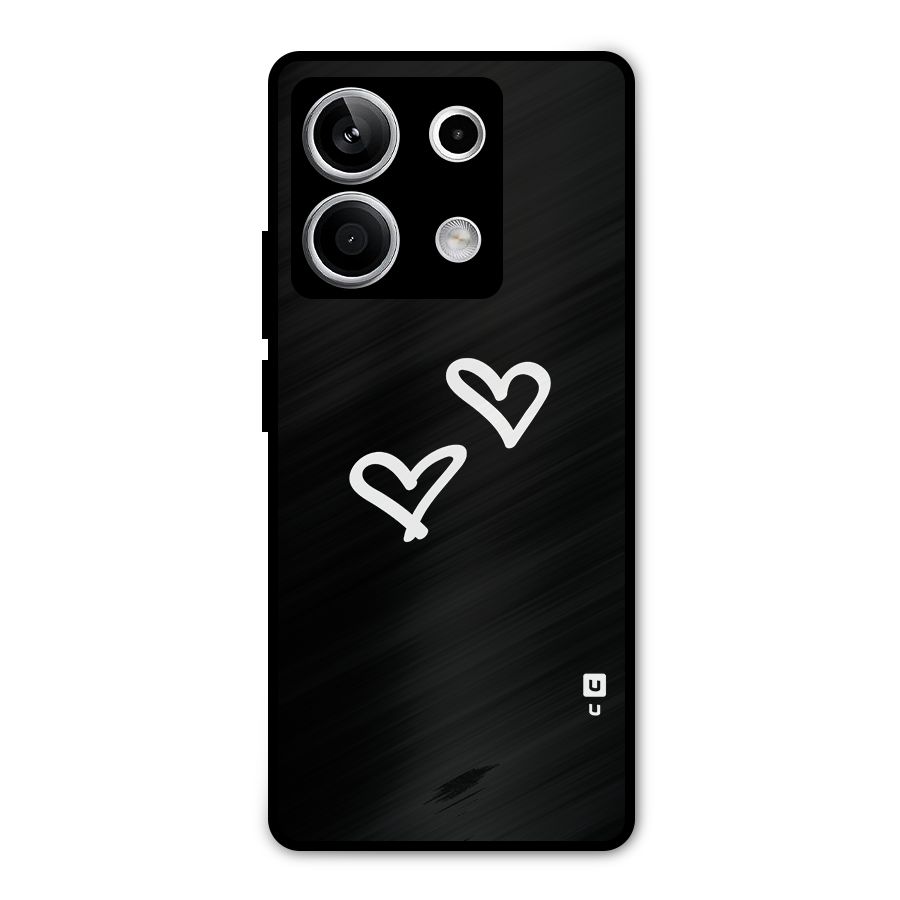 Hearts Love Metal Back Case for Redmi Note 13 5G