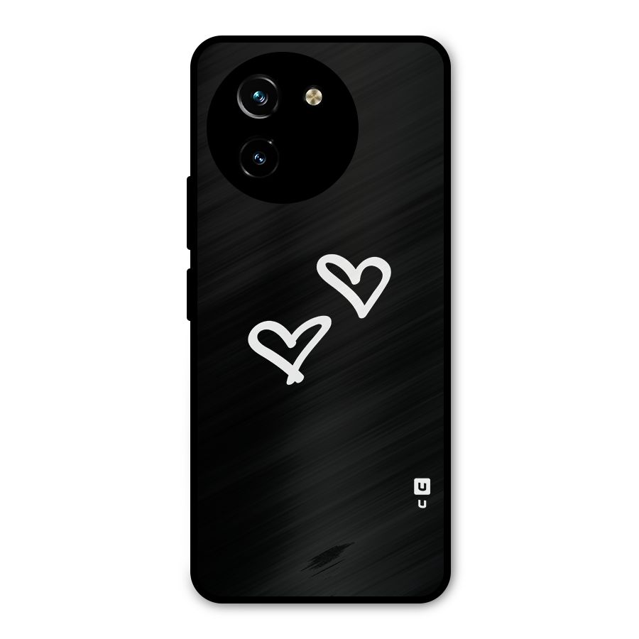 Hearts Love Metal Back Case for Vivo T3x