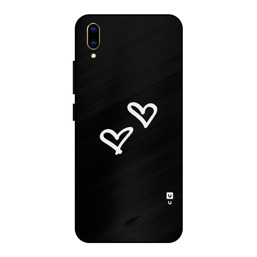 Hearts Love Metal Back Case for Vivo V11 Pro