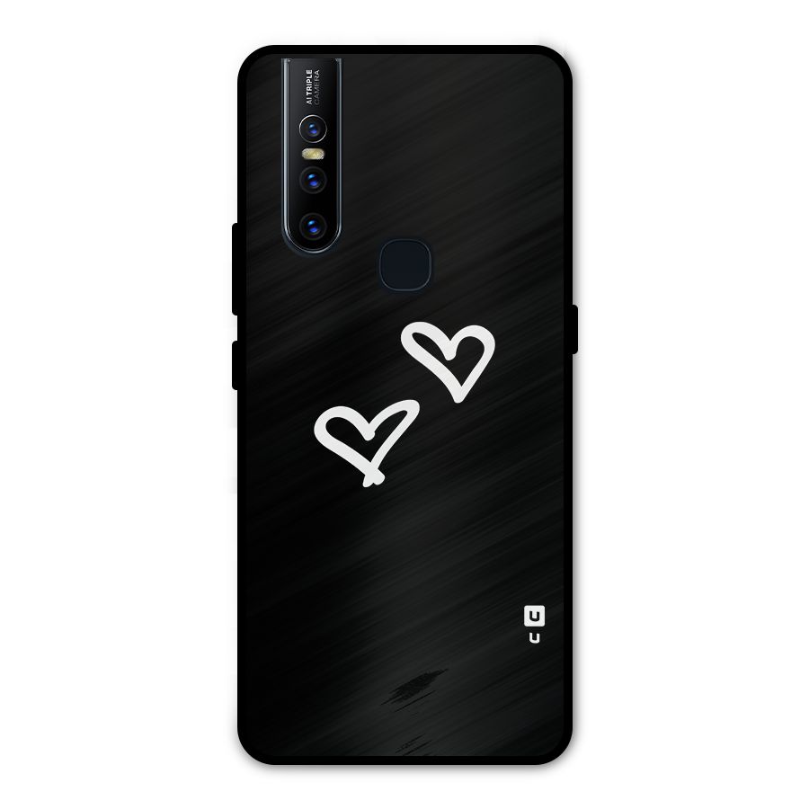 Hearts Love Metal Back Case for Vivo V15