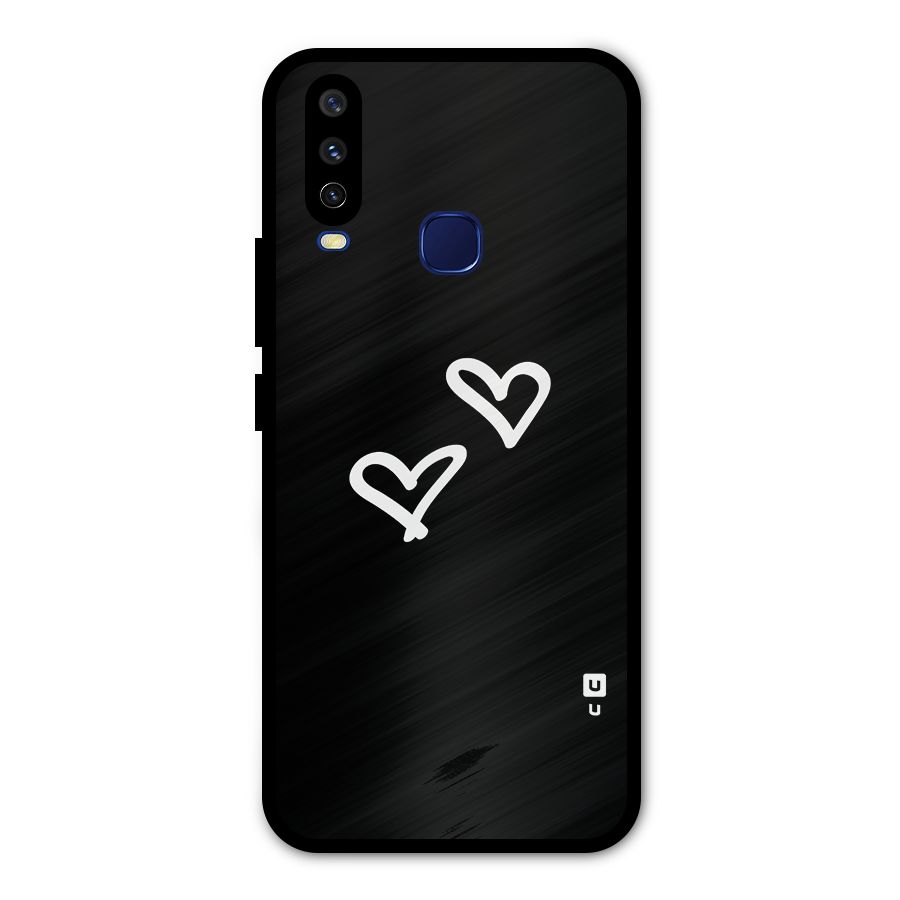 Hearts Love Metal Back Case for Vivo V17