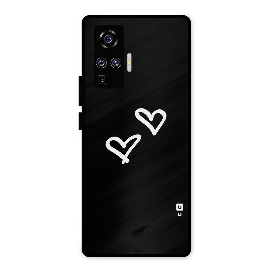 Hearts Love Metal Back Case for Vivo X50 Pro