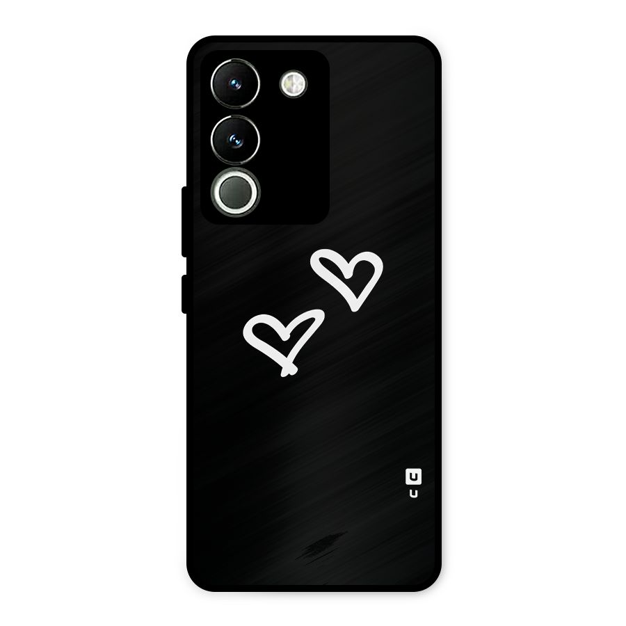 Hearts Love Metal Back Case for Vivo Y200